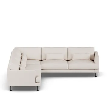 Bredhult sofa - Same Off White 6671-black steel, corner sofa F - 1898