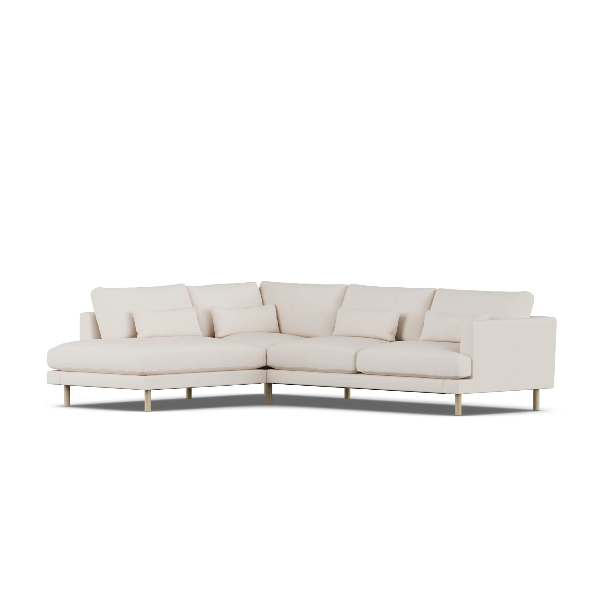 Bredhult sofa, Same Off White 6671-white-oiled oak, 3-seater A2 1898