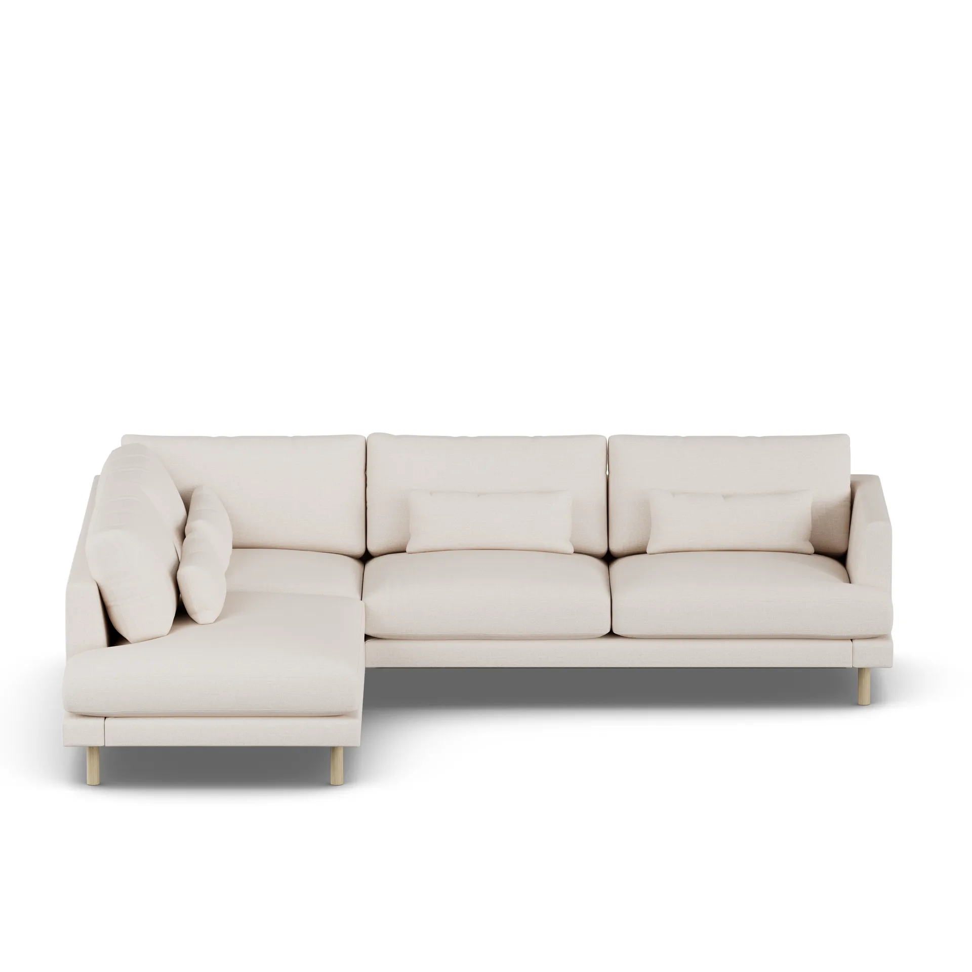 Bredhult sofa, Same Off White 6671-white-oiled oak, 3-seater A2 1898