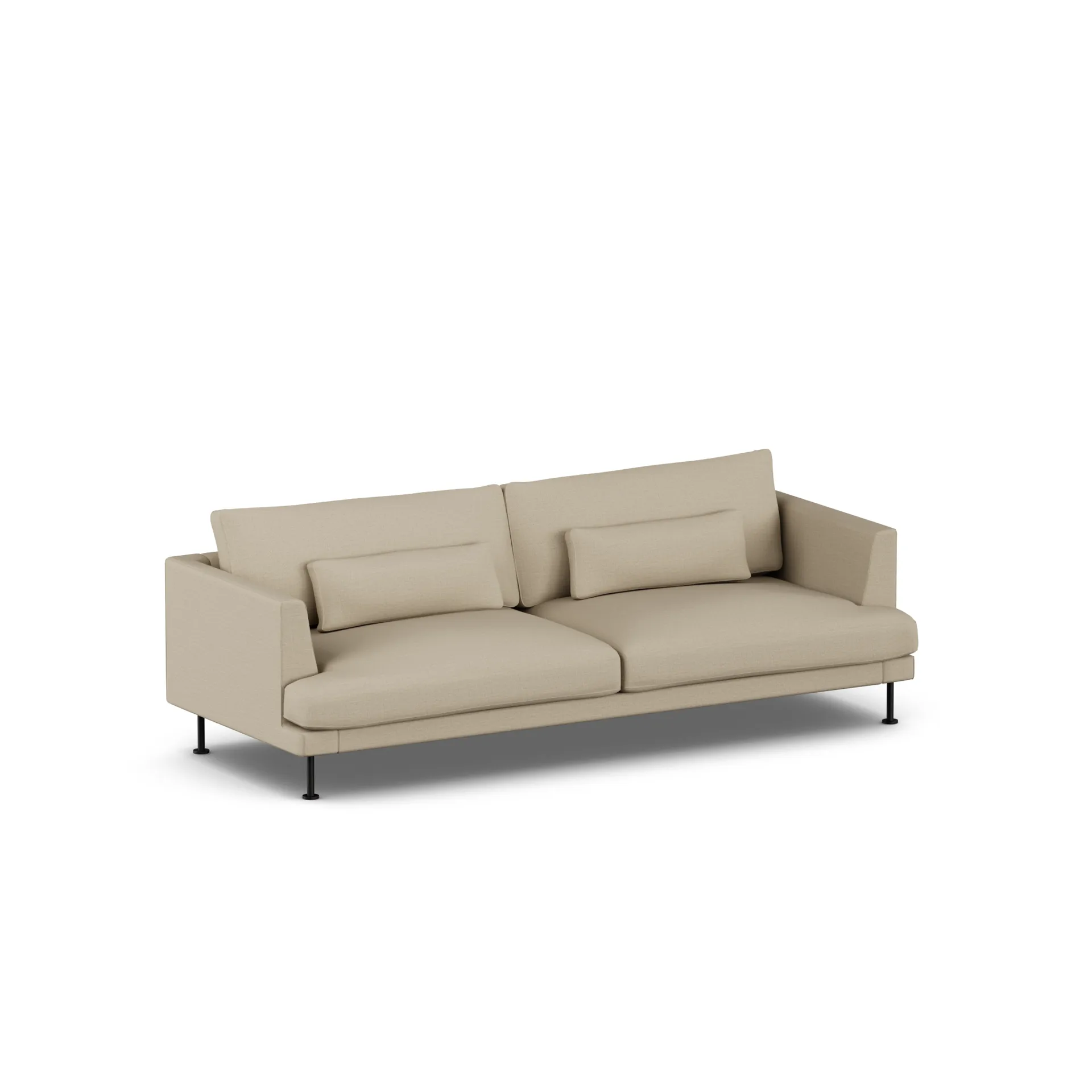 Bredhult sofa, Same Sand 6672-black steel, 3-seater 1898