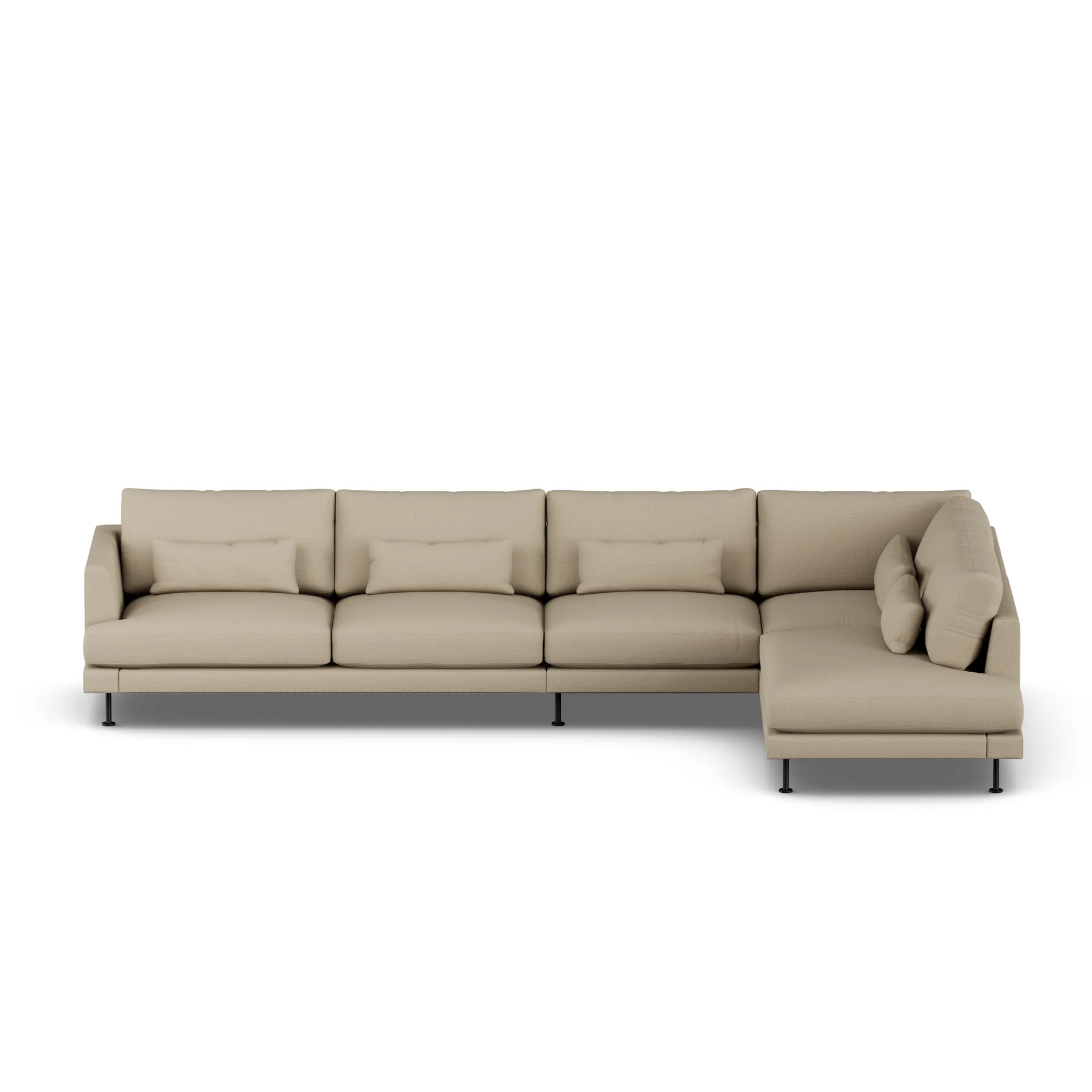 Bredhult sofa, Same Sand 6672-black steel, 4-seater B1 1898