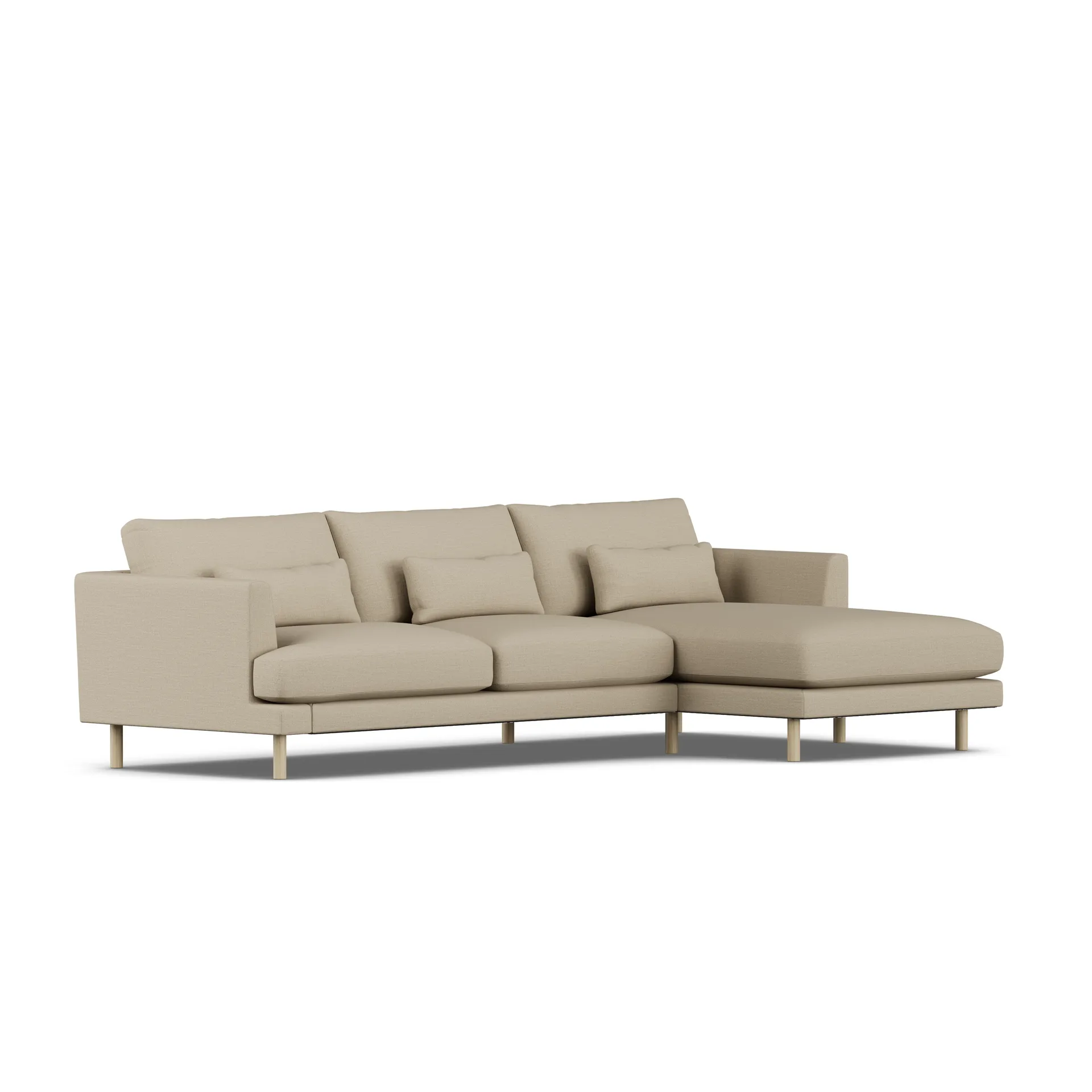 Bredhult sofa, Same Sand 6672-white-oiled oak, 2,5-seater C1 1898