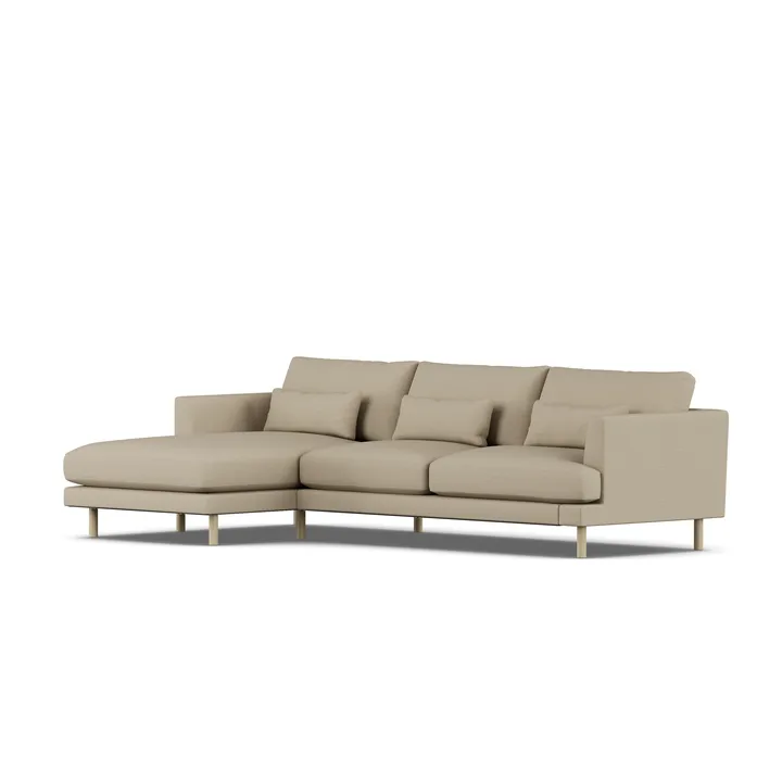 Bredhult sofa - Same Sand 6672-white-oiled oak, 2,5-seater C2 - 1898