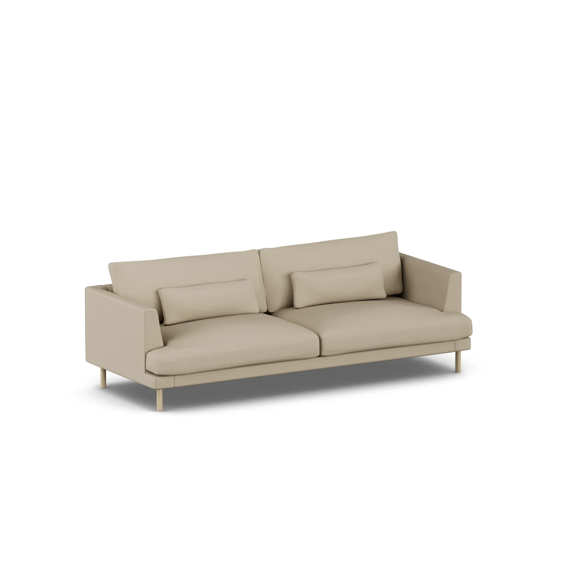 Bredhult sofa, Same Sand 6672-white-oiled oak, 3-seater 1898