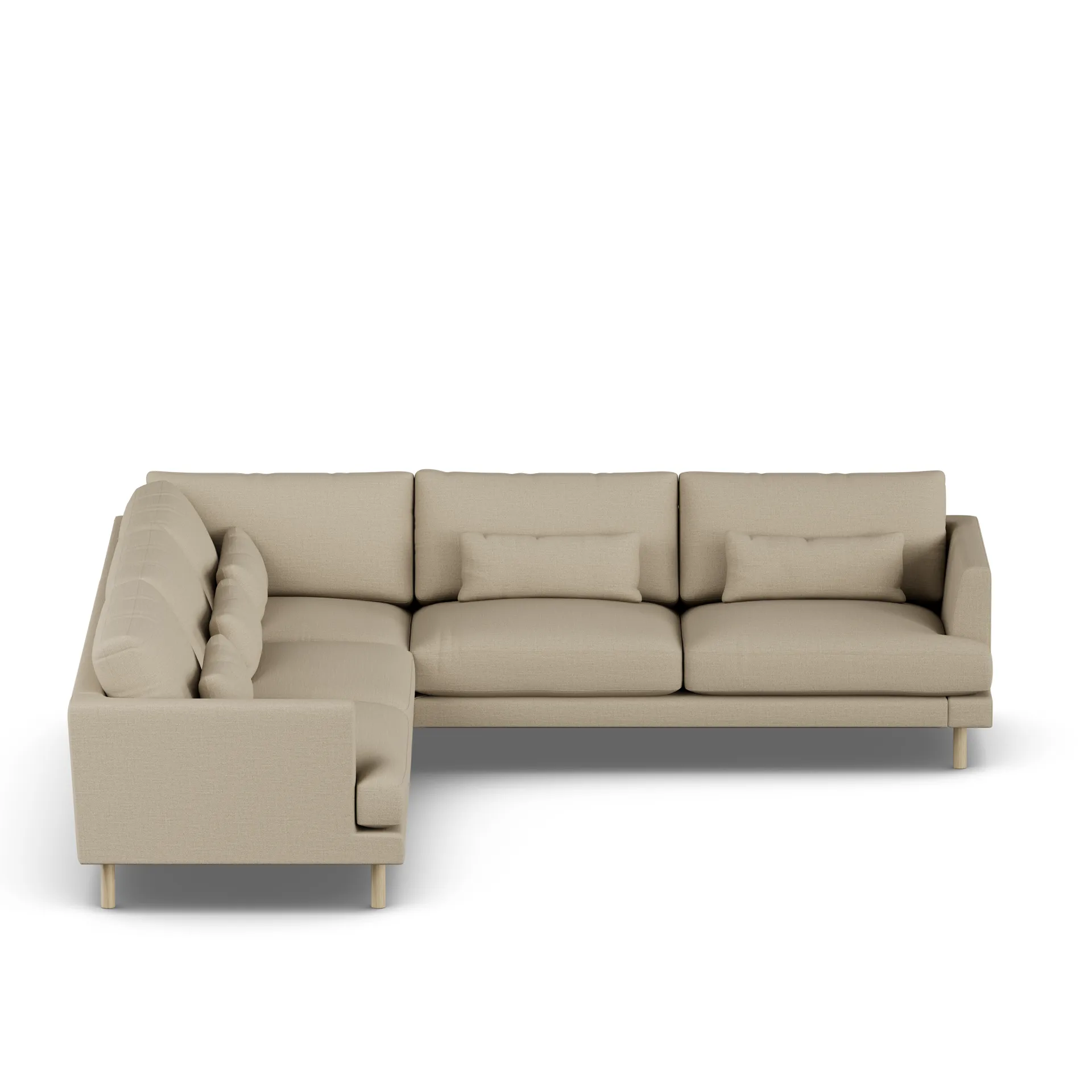 Bredhult sofa, Same Sand 6672-white-oiled oak, corner sofa F 1898