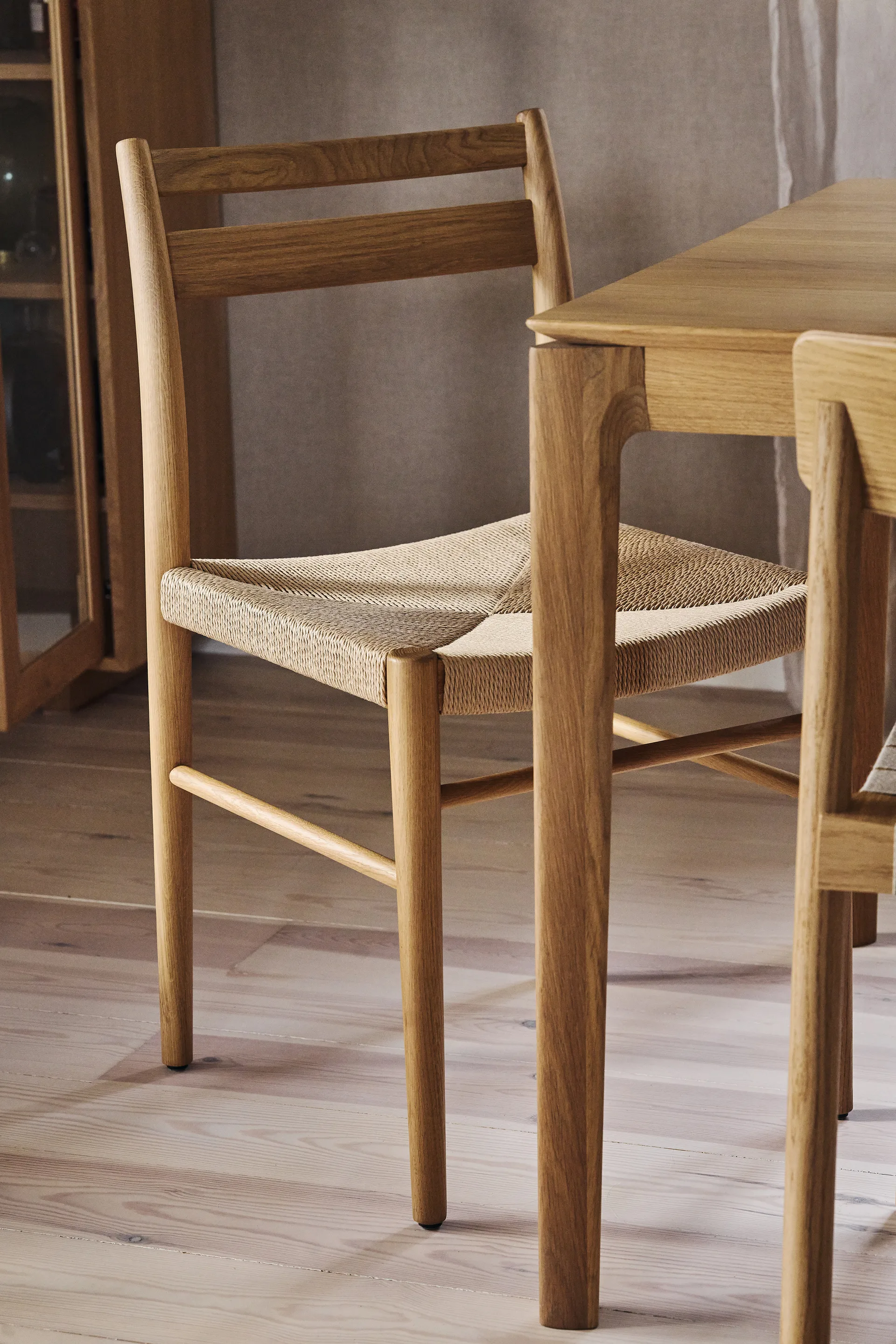 Fridhem dining chair, Lacquered oak-natural weave, 6-pack,  1898