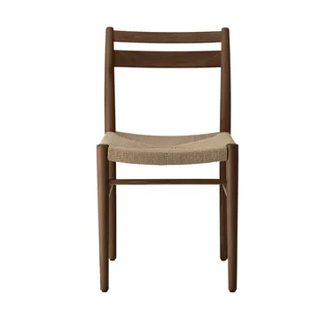 Fridhem dining chair - Smoked lacquered oak-natural woven - 1898