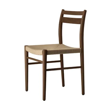 Fridhem dining chair - Smoked lacquered oak-natural woven - 1898
