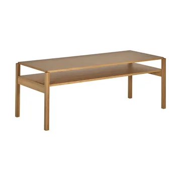 Lid coffee table - White pigmented oak, 125x50 cm - 1898