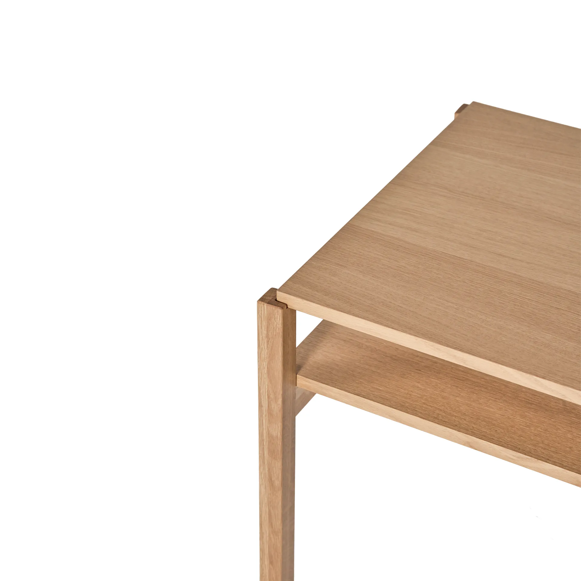 Lid coffee table, White pigmented oak, 125x50 cm 1898