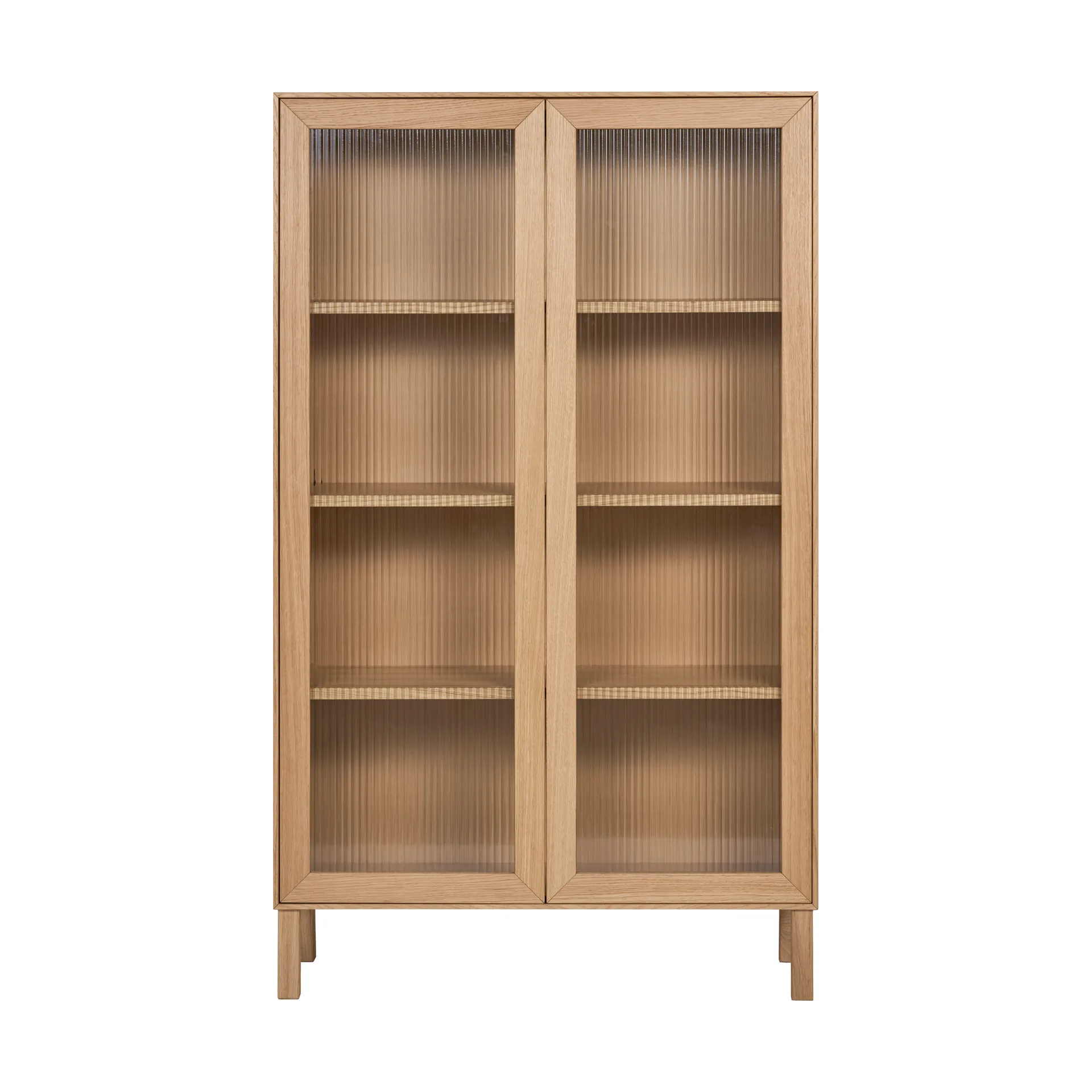 Lid display cabinet, White pigmented oak 1898