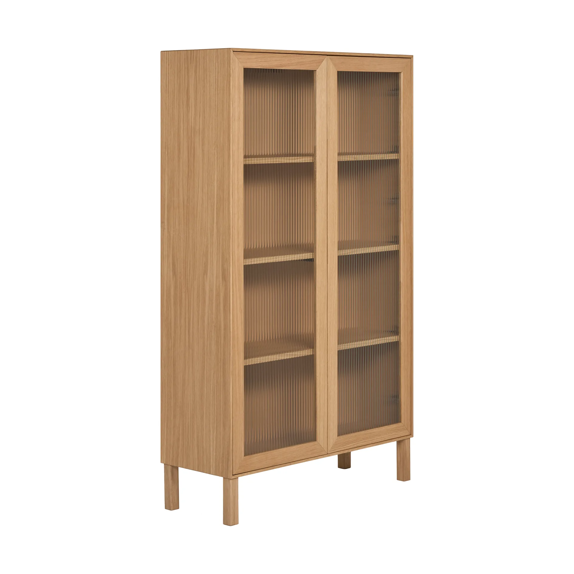 Lid display cabinet, White pigmented oak 1898