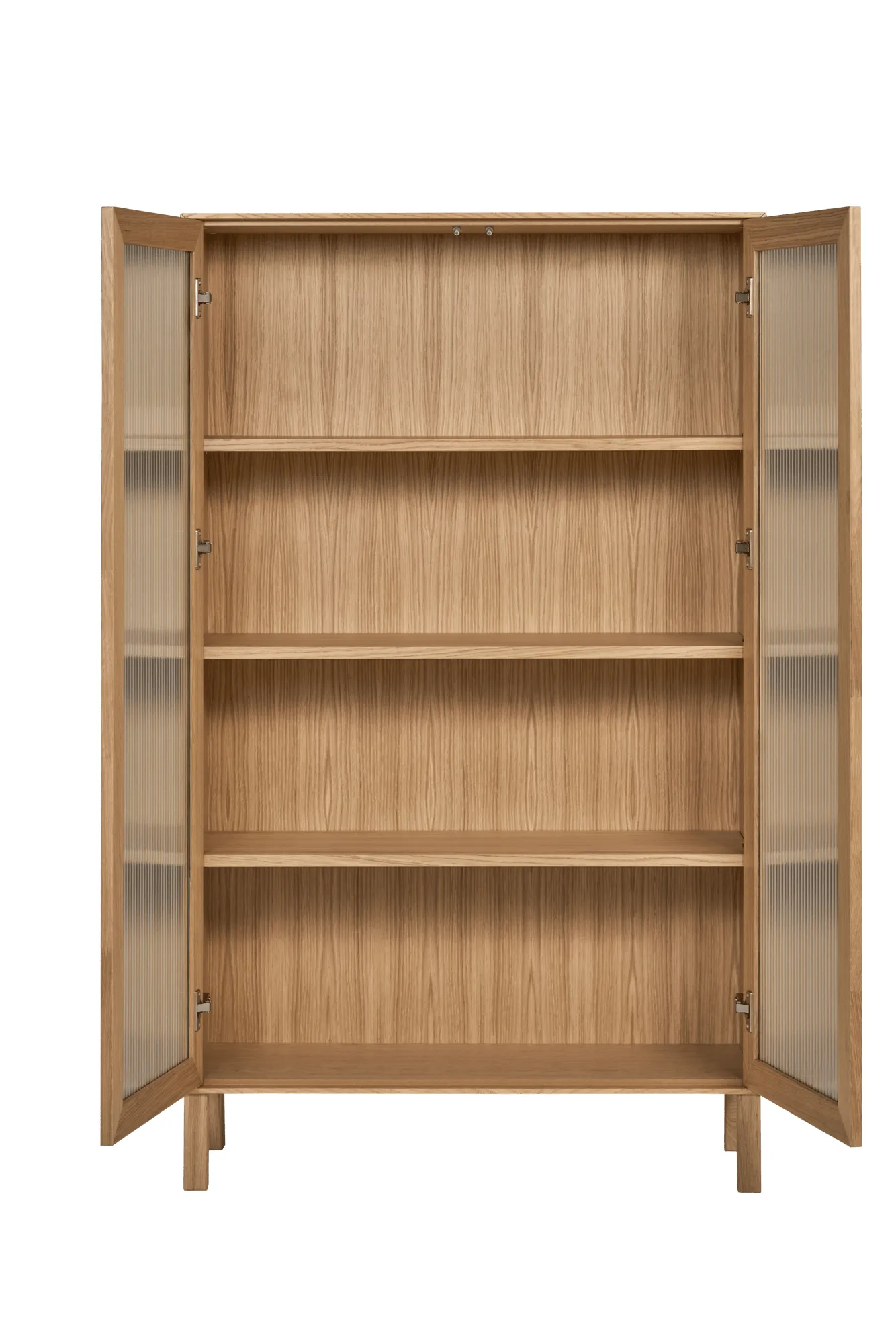 Lid display cabinet, White pigmented oak 1898