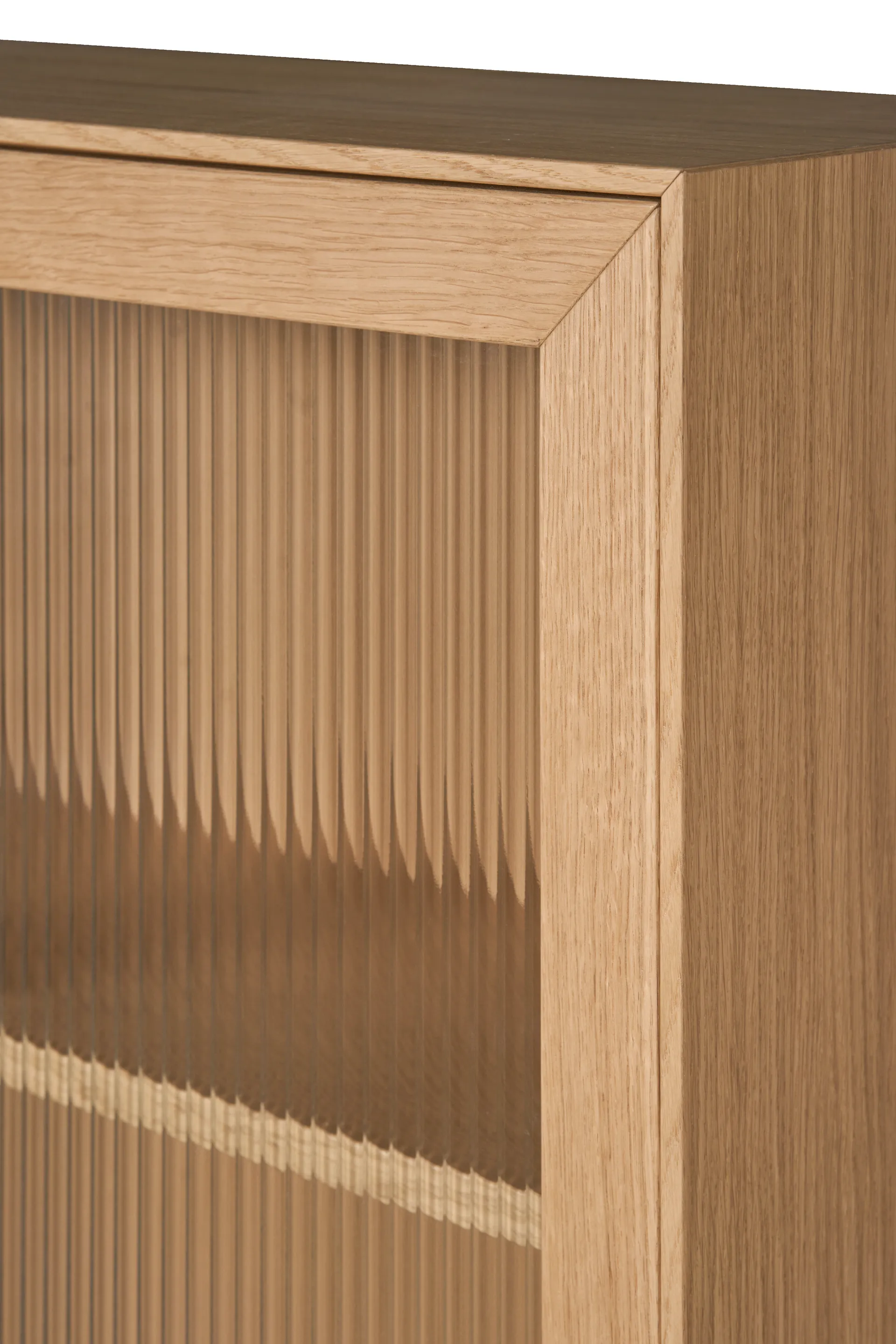 Lid display cabinet, White pigmented oak 1898