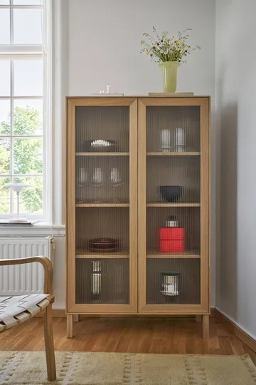 Lid display cabinet - White pigmented oak - 1898
