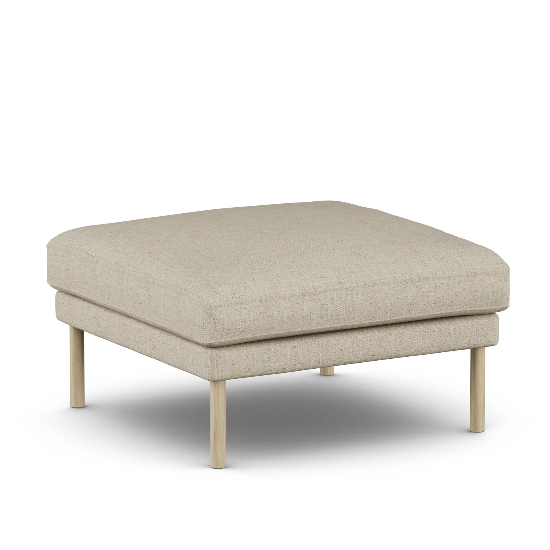 Linnevik footstool, Bern Beige 0341-white-oiled oak 1898