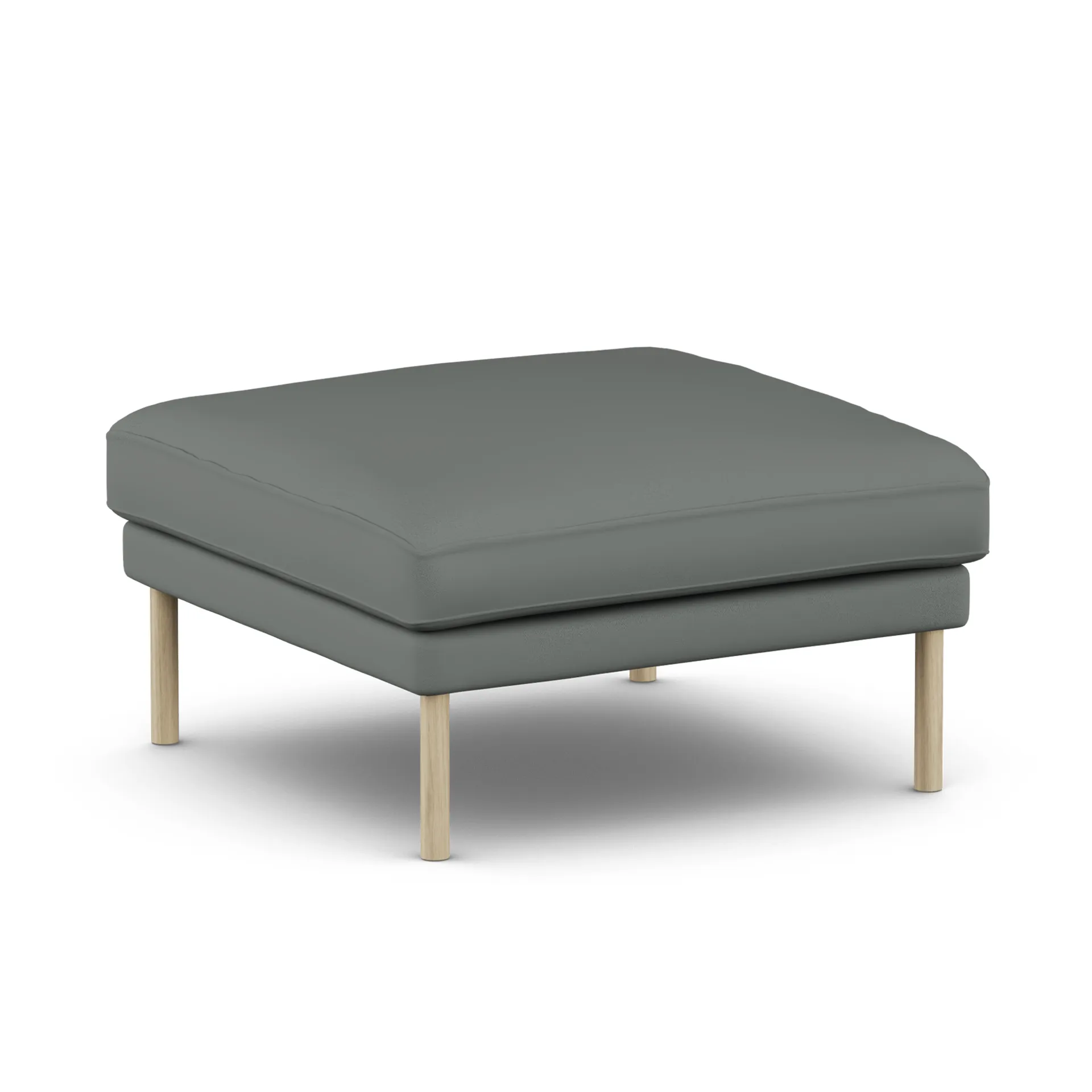 Linnevik footstool, Caleido Grey 1240-white-oiled oak 1898
