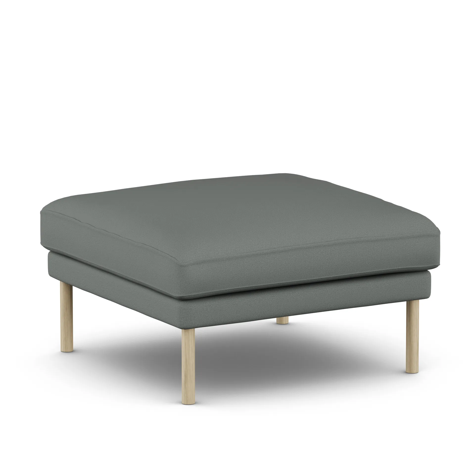 Linnevik footstool, Caleido Grey 1240-white-oiled oak 1898