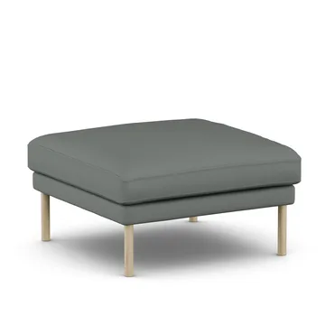 Linnevik footstool - Caleido Grey 1240-white-oiled oak - 1898