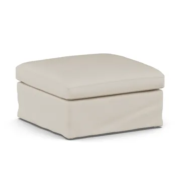 Linnevik footstool - Jump Beige 1956-white-oiled oak, with skirt - 1898