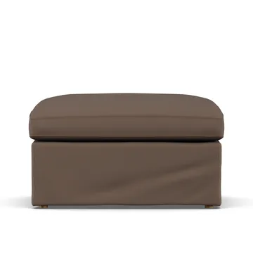 Linnevik footstool - Jump Brown 1955-white-oiled oak, with skirt - 1898