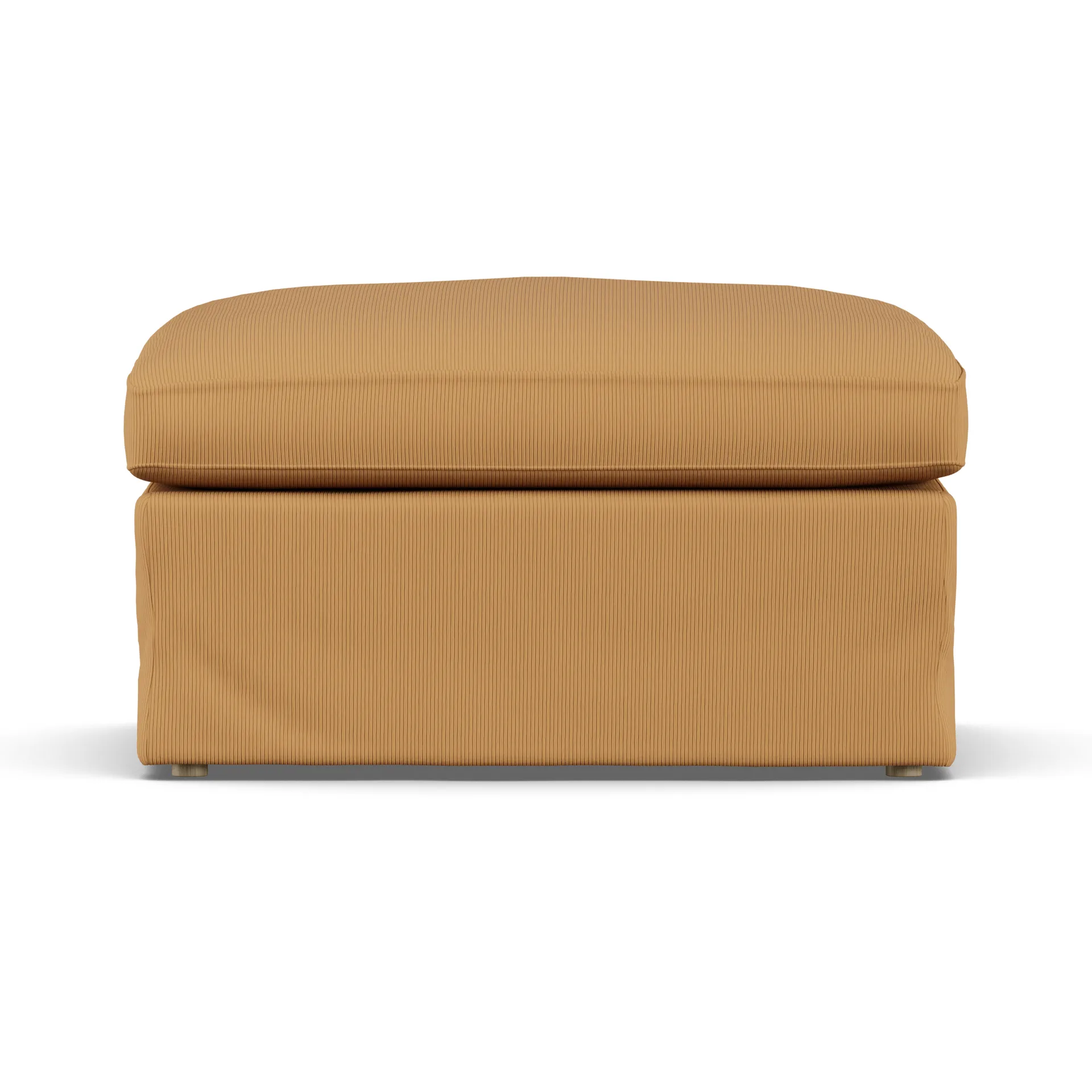 Linnevik footstool, Jump Honey 1959-white-oiled oak, with skirt 1898