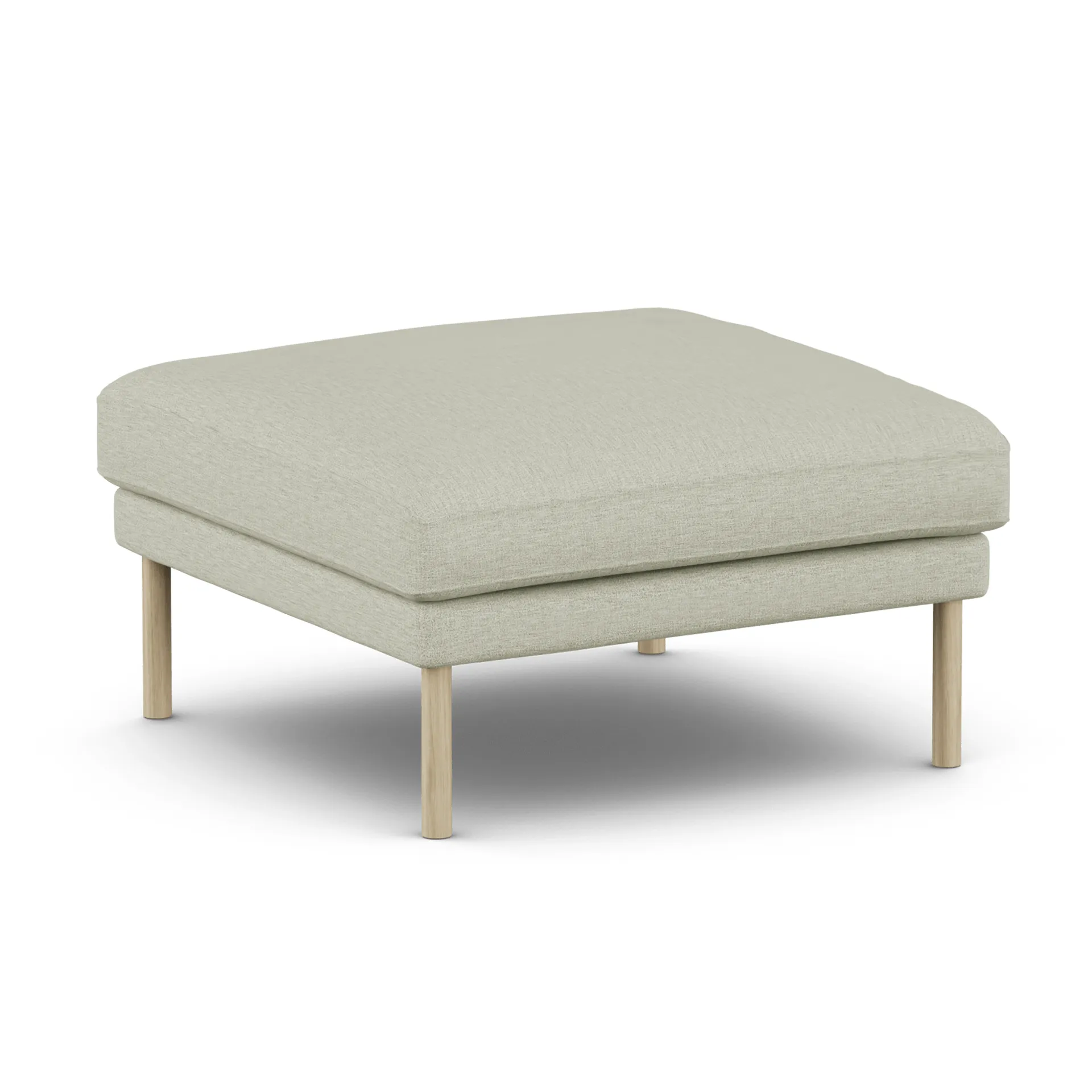 Linnevik footstool, Luiza Beige 3981-white-oiled oak 1898