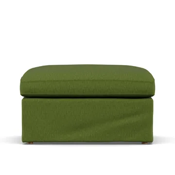 Linnevik footstool - Luiza Green 3975-white-oiled oak, with skirt - 1898