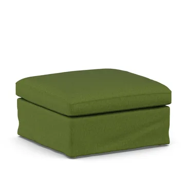 Linnevik footstool - Luiza Green 3975-white-oiled oak, with skirt - 1898