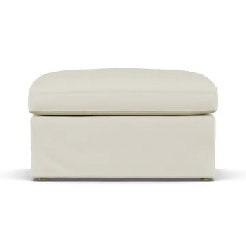 Linnevik footstool - Oslo Nature 1540-white-oiled oak, with skirt - 1898