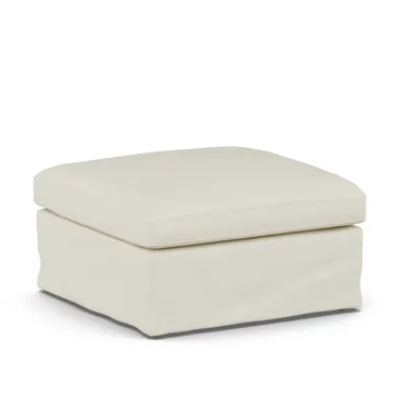 Linnevik footstool - Oslo Nature 1540-white-oiled oak, with skirt - 1898
