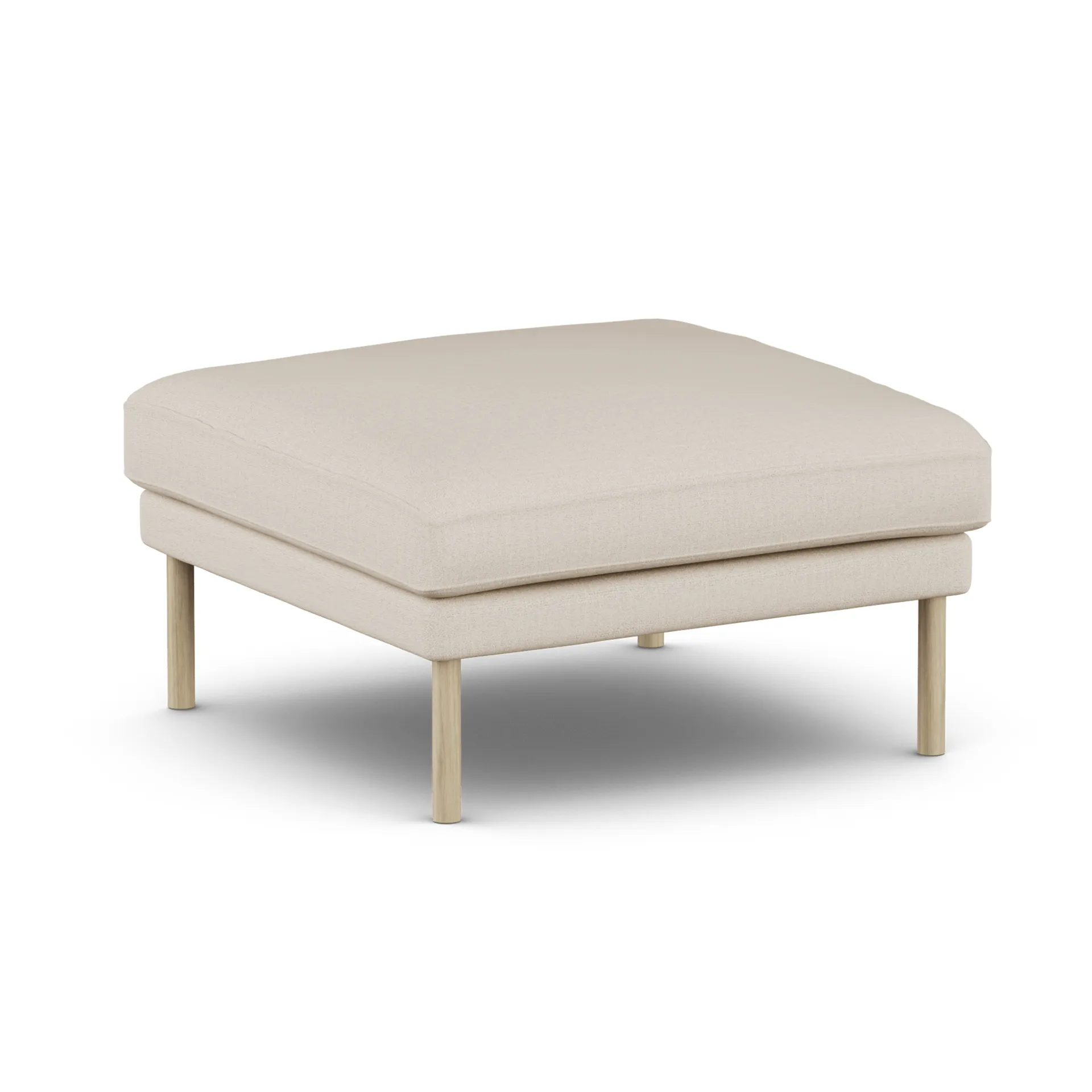 Linnevik footstool, Same Beige 6670-white-oiled oak 1898