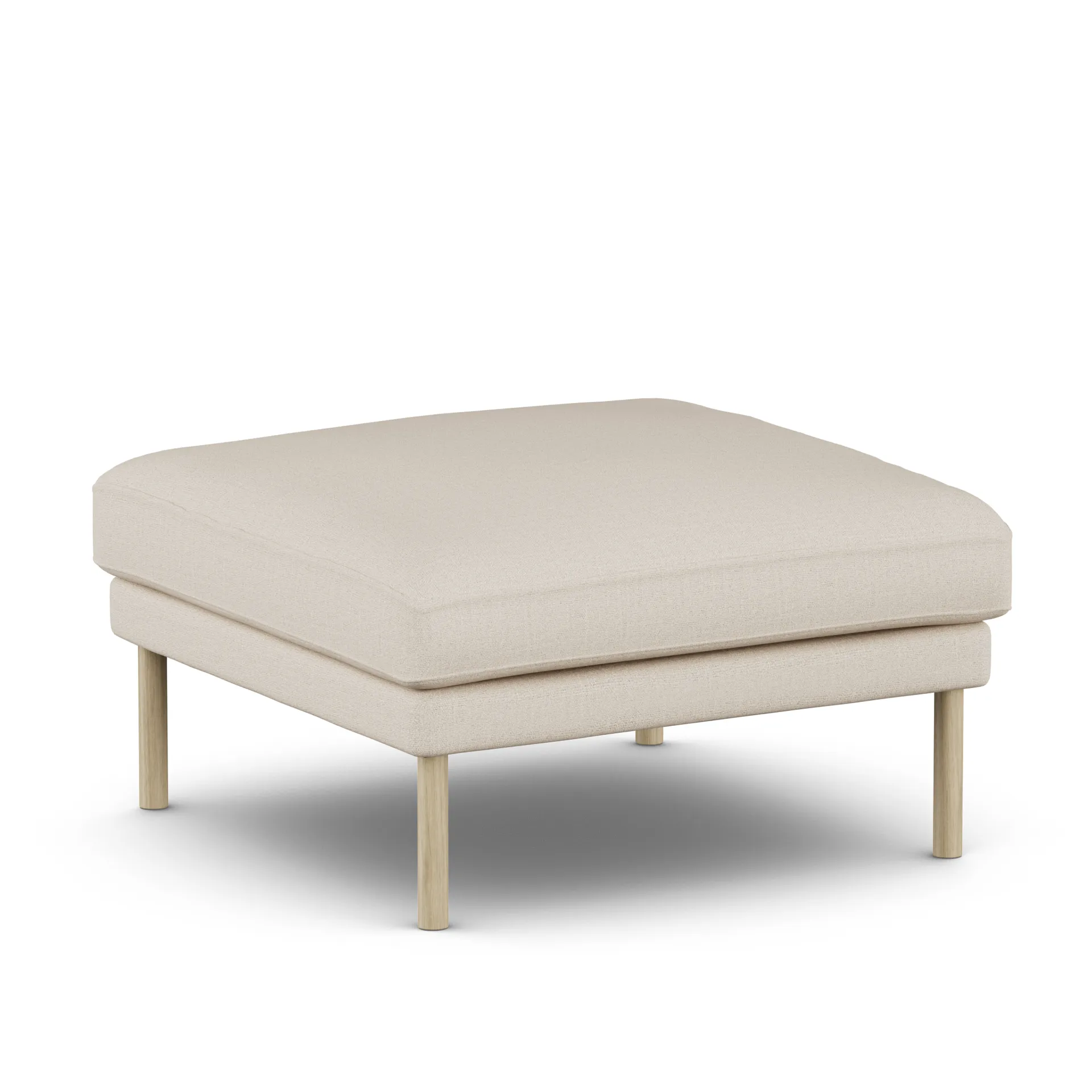 Linnevik footstool, Same Beige 6670-white-oiled oak 1898