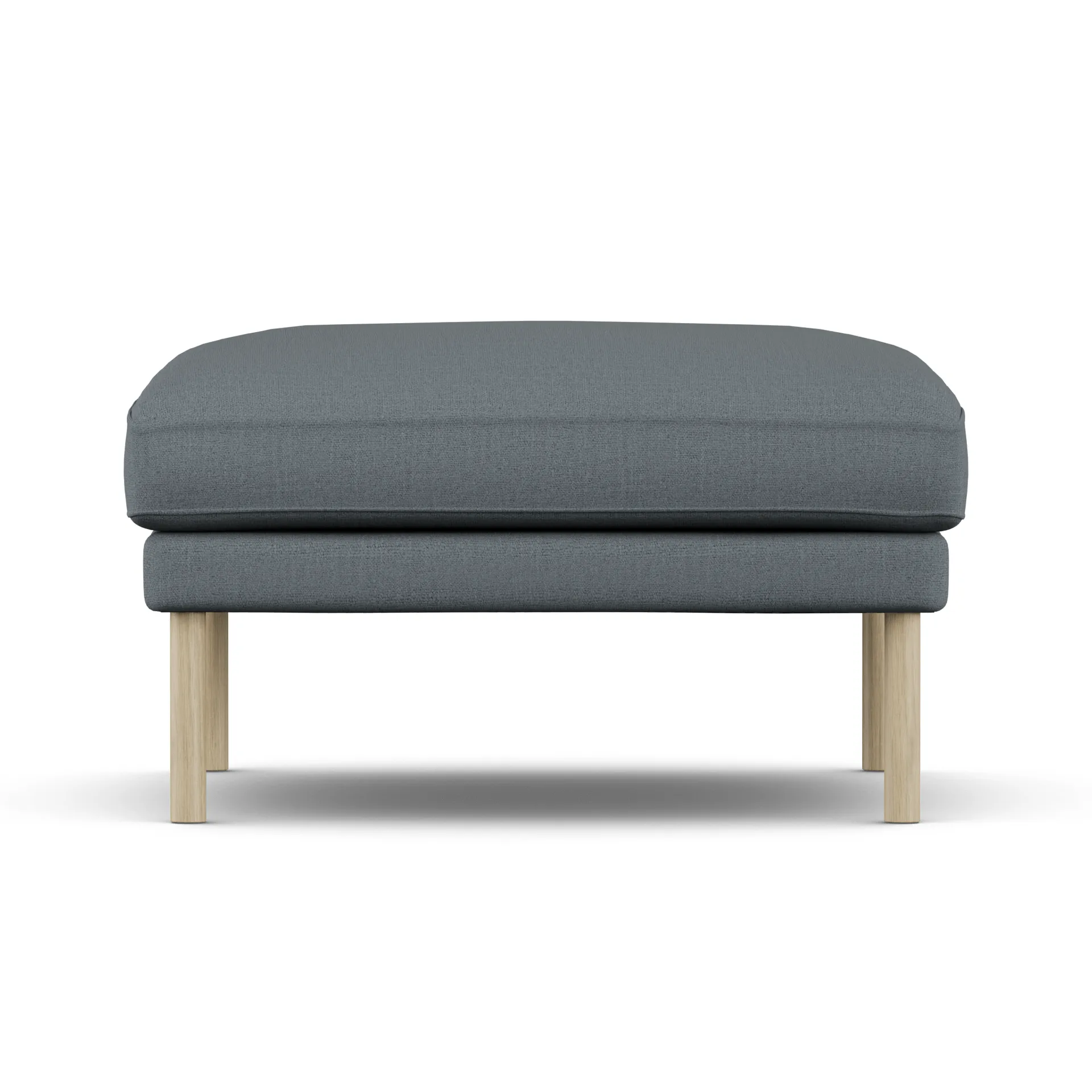 Linnevik footstool, Same Blue 6678-white-oiled oak 1898