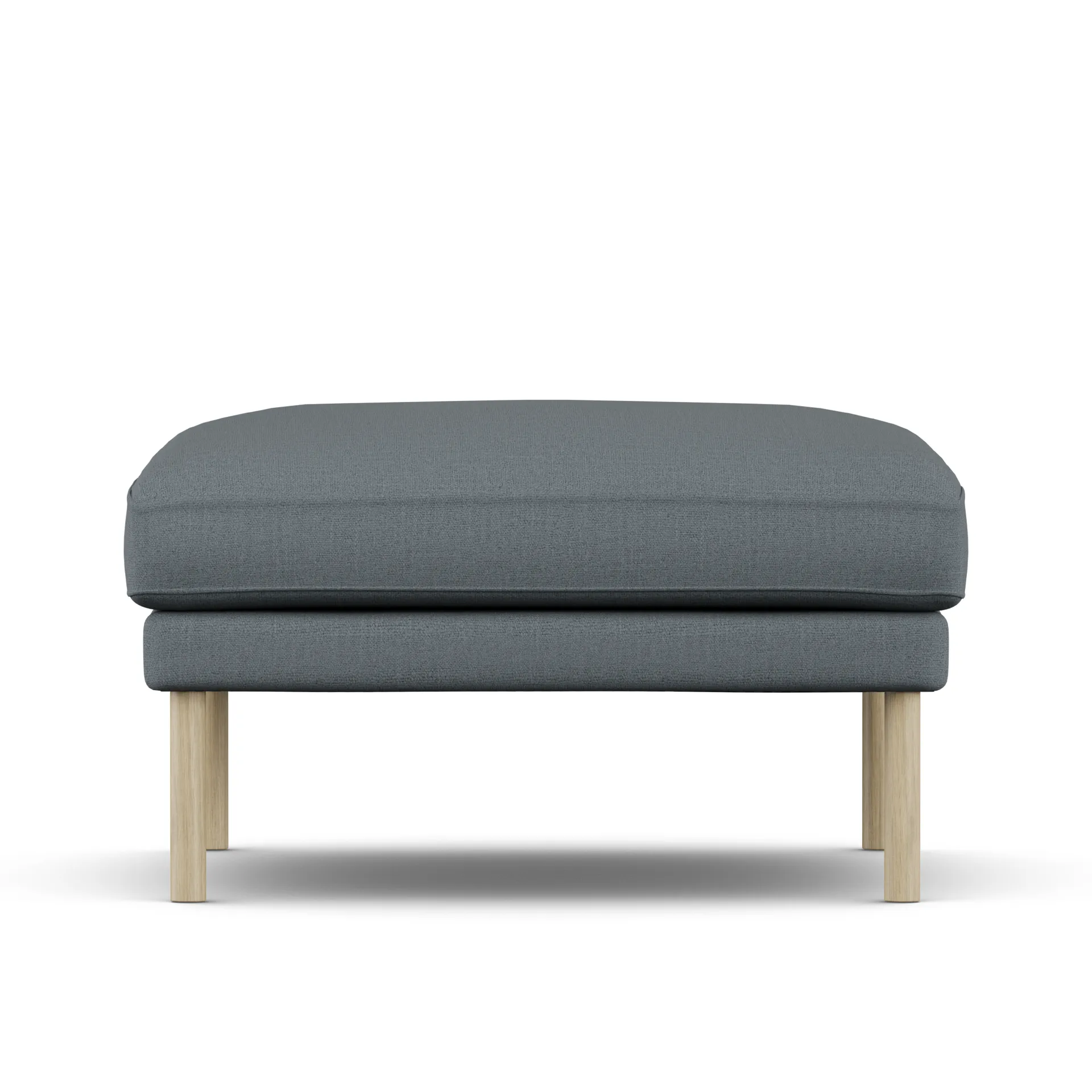 Linnevik footstool, Same Blue 6678-white-oiled oak 1898