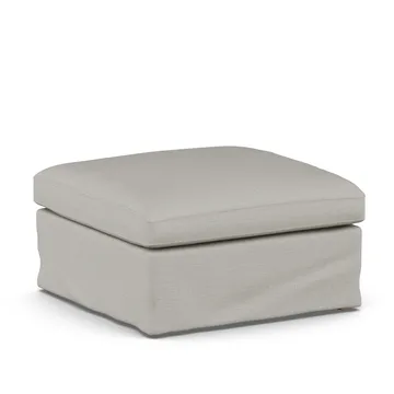 Linnevik footstool - Same Grey 6673-white-oiled oak, with skirt - 1898