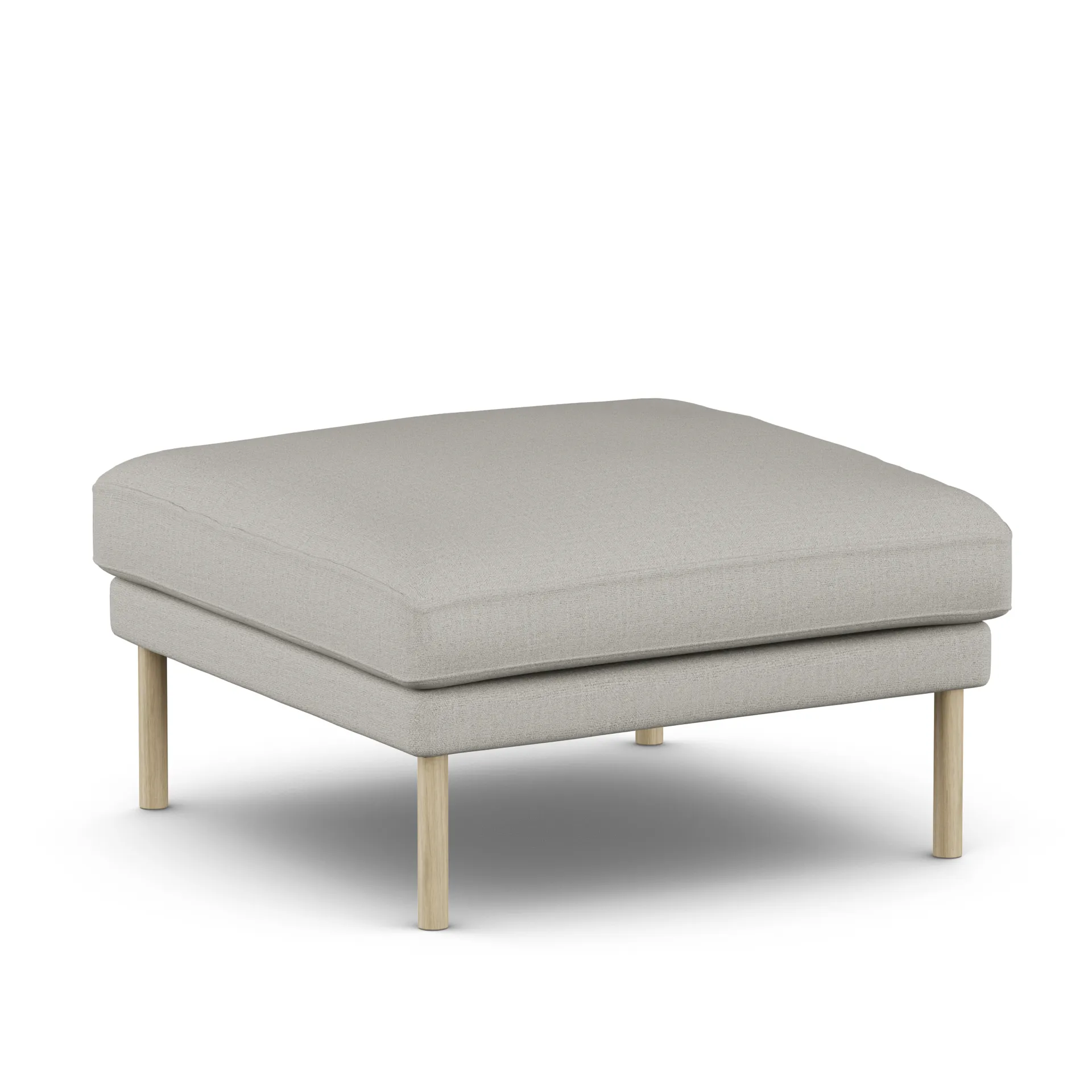 Linnevik footstool, Same Grey 6673-white-oiled oak 1898