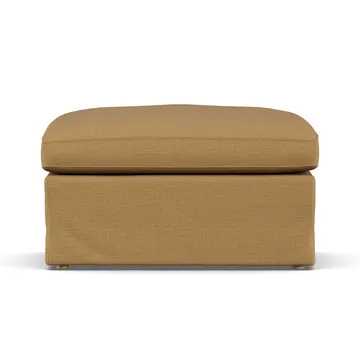 Linnevik footstool - Same Ochre 6676-white-oiled oak, with skirt - 1898