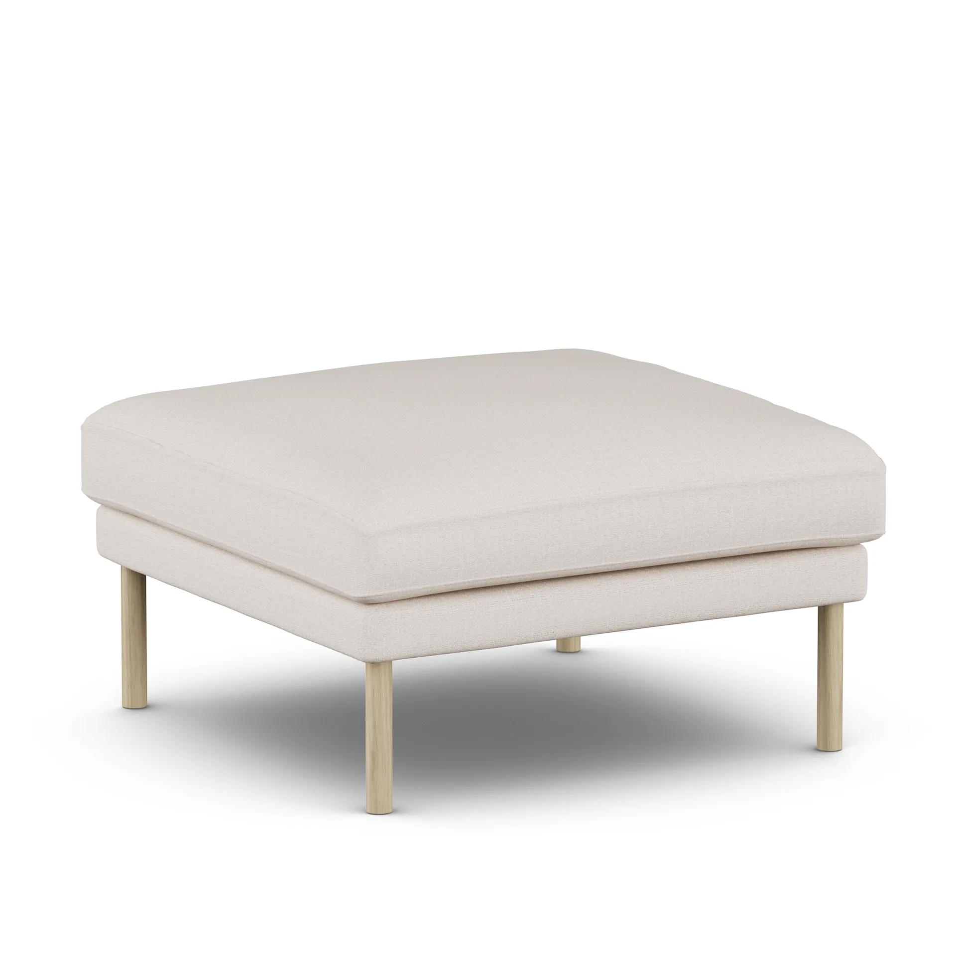 Linnevik footstool, Same Off White 6671-white-oiled oak 1898