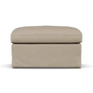 Linnevik footstool - Same Sand 6672-white-oiled oak, with skirt - 1898