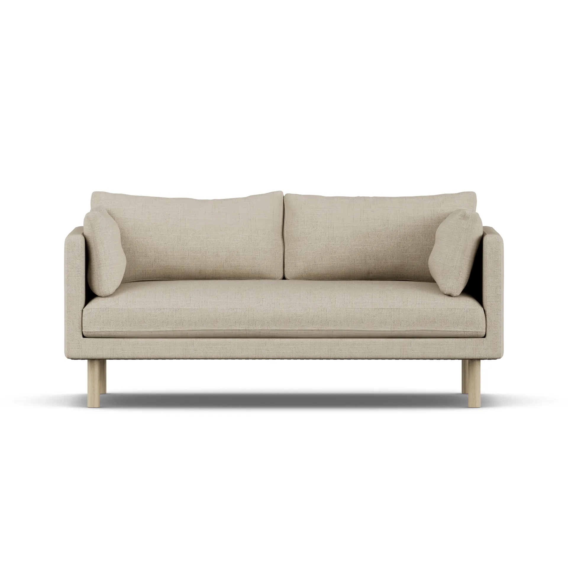 Linnevik sofa, Bern Beige 0341-white-oiled oak, 2-seater 1898
