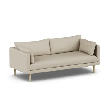Linnevik sofa - Bern Beige 0341-white-oiled oak, 3-seater - 1898