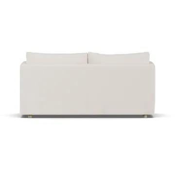 Linnevik sofa - Caleido Beige 9600-white-oiled oak, 2-seater, with skirt - 1898