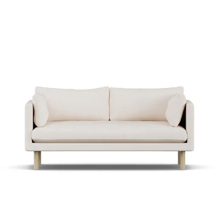 Linnevik sofa - Caleido Beige 9600-white-oiled oak, 2-seater - 1898