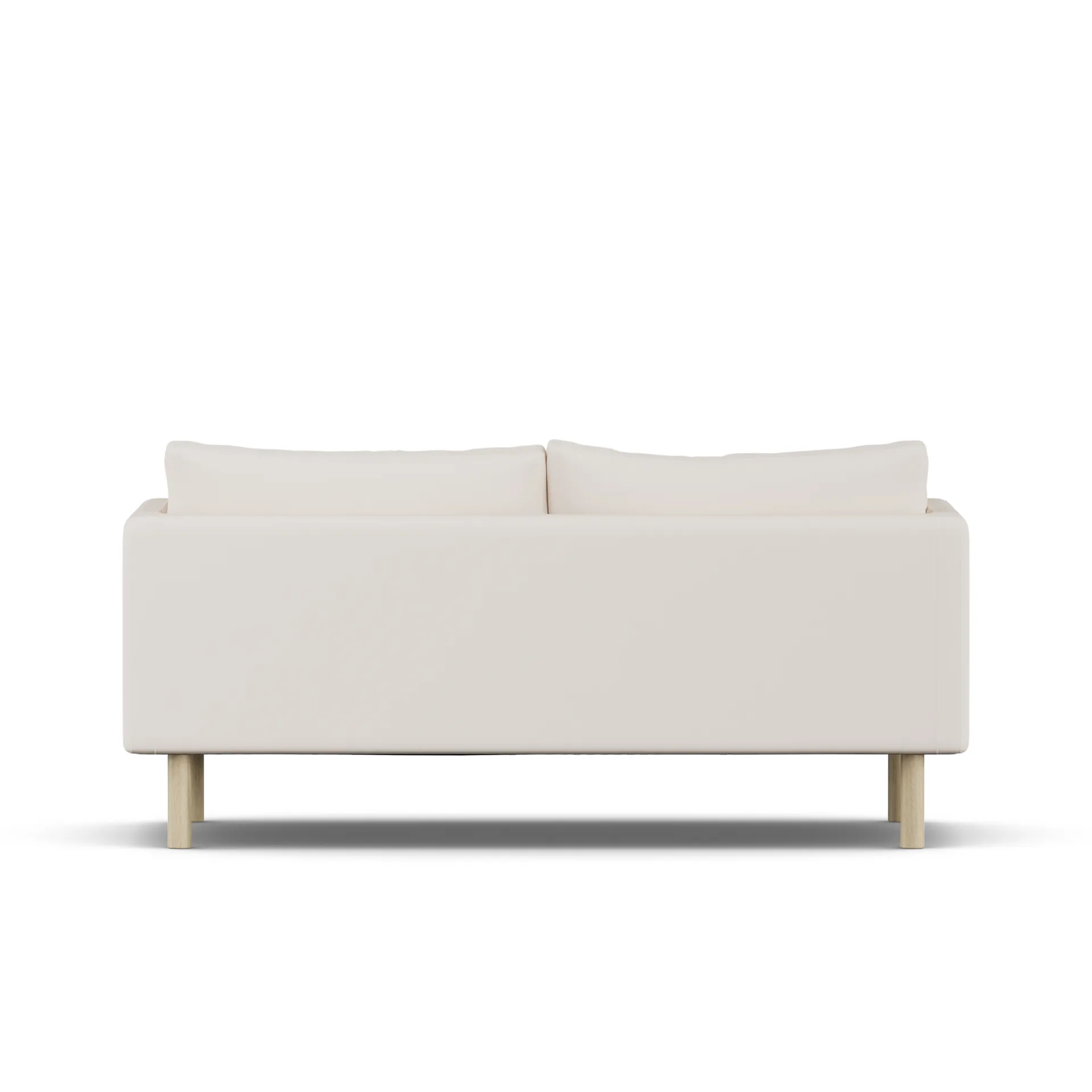 Linnevik sofa, Caleido Beige 9600-white-oiled oak, 2-seater 1898