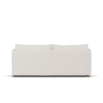 Linnevik sofa - Caleido beige 9600-white-oiled oak, 3-seater, with skirt - 1898