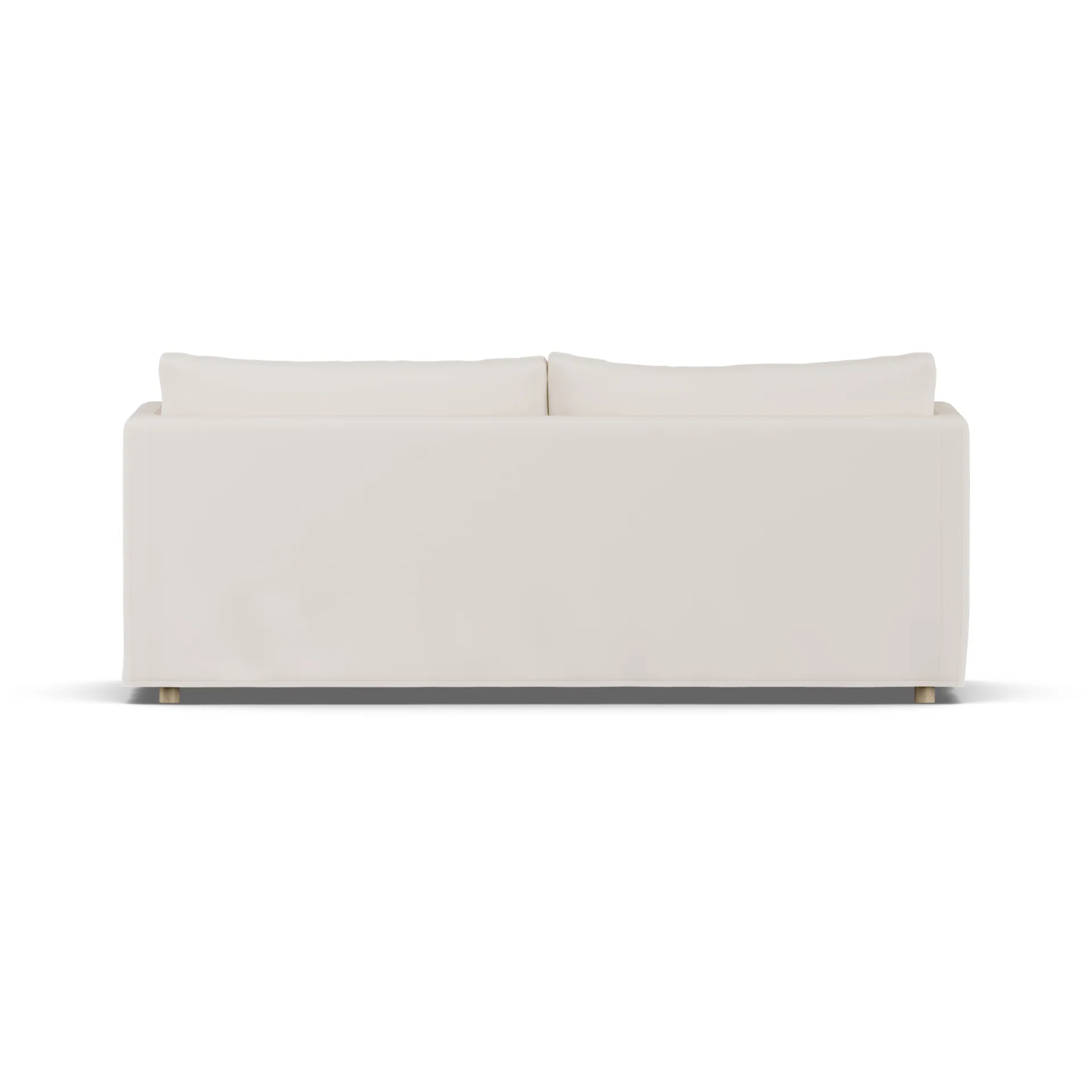 Linnevik sofa, Caleido beige 9600-white-oiled oak, 3-seater, with skirt 1898