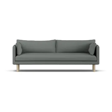 Linnevik sofa - Caleido Grey 1240-white-oiled oak, 4-seater - 1898