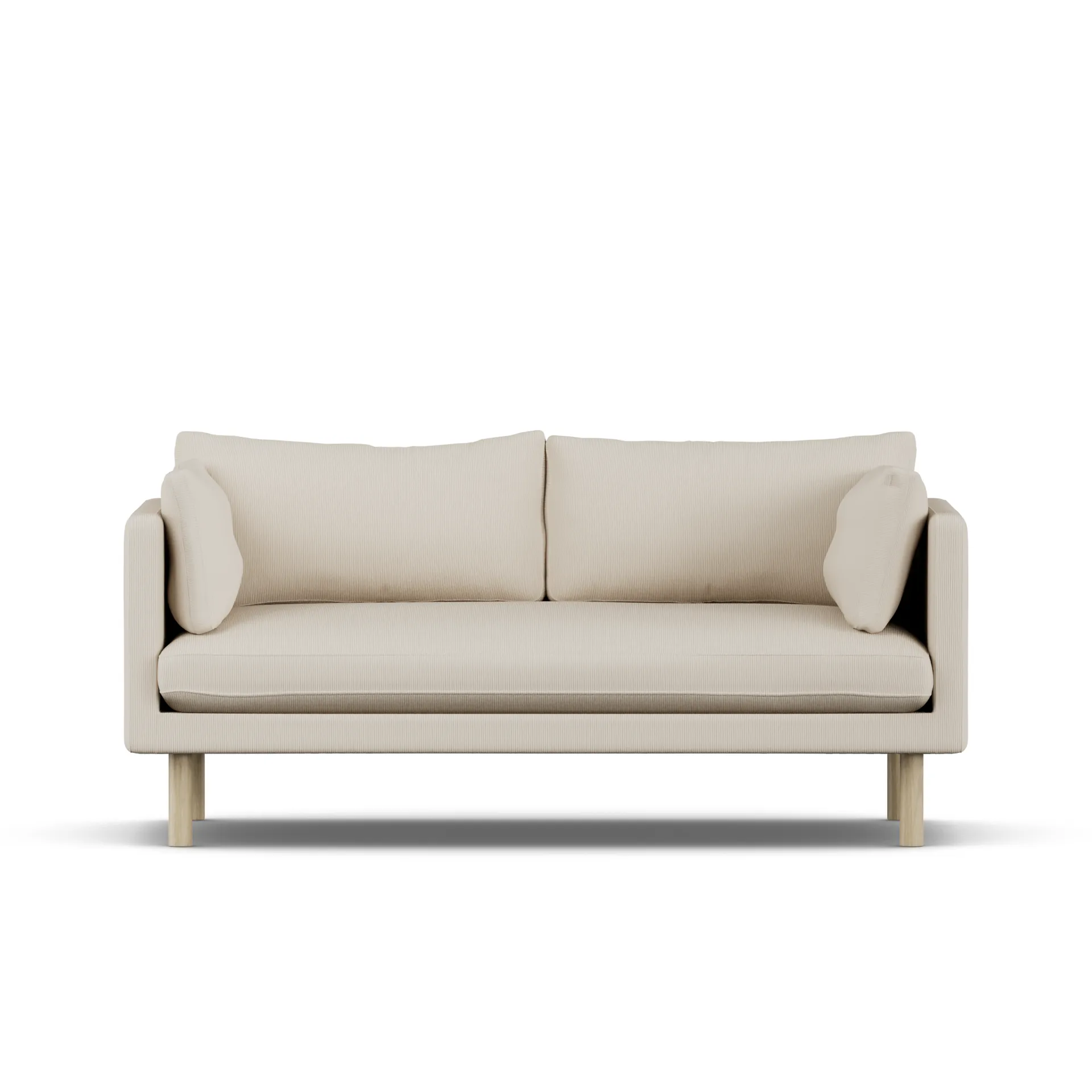 Linnevik sofa, Jump Beige 1956-white-oiled oak, 2-seater 1898