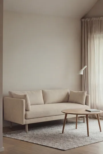 Linnevik sofa - Jump Beige 1956-white-oiled oak, 2-seater - 1898